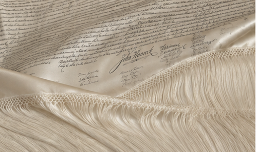 Declaration of Independence Oversized Silk Wrap